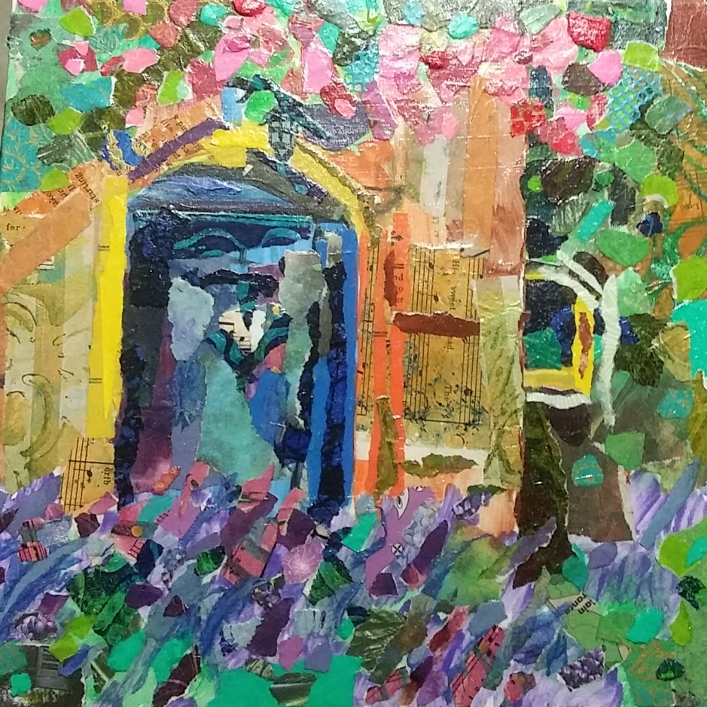 Original "paper painting"/collage art